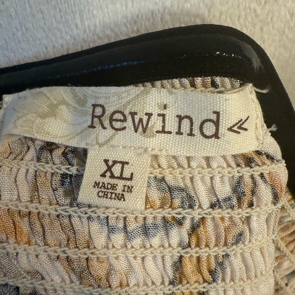 Rewind Tropical Palm Tree Maxi Dress Size XL - Picture 6 of 6